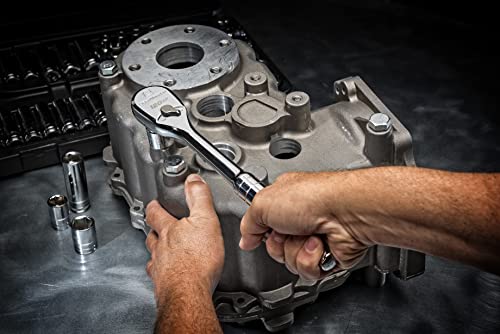 GEARWRENCH 51 Pc. 1/4 Inch Drive 6 Pt. 120XP Mechanics Tool Set, Standard & Deep, SAE/Metric - 80300P