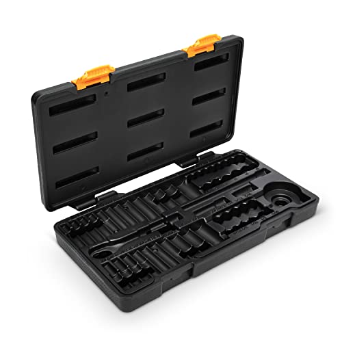 GEARWRENCH 51 Pc. 1/4 Inch Drive 6 Pt. 120XP Mechanics Tool Set, Standard & Deep, SAE/Metric - 80300P