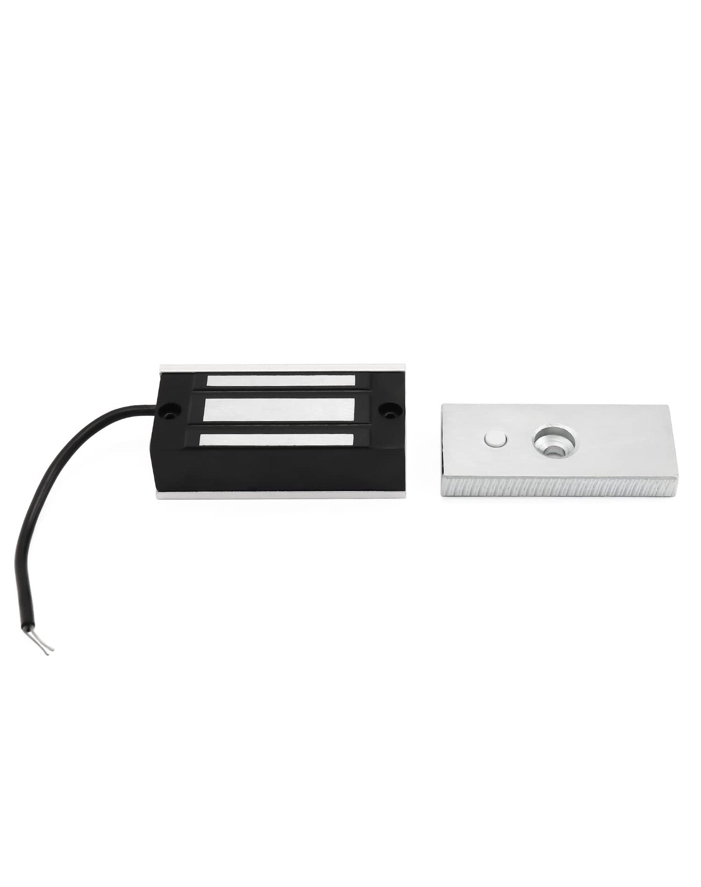 QWORK Electric Magnetic Lock, 60kg 130LBs Holding Force Electric Magnetic Lock for Door Access Control System Electromagnet Fail-Safe NC Mode