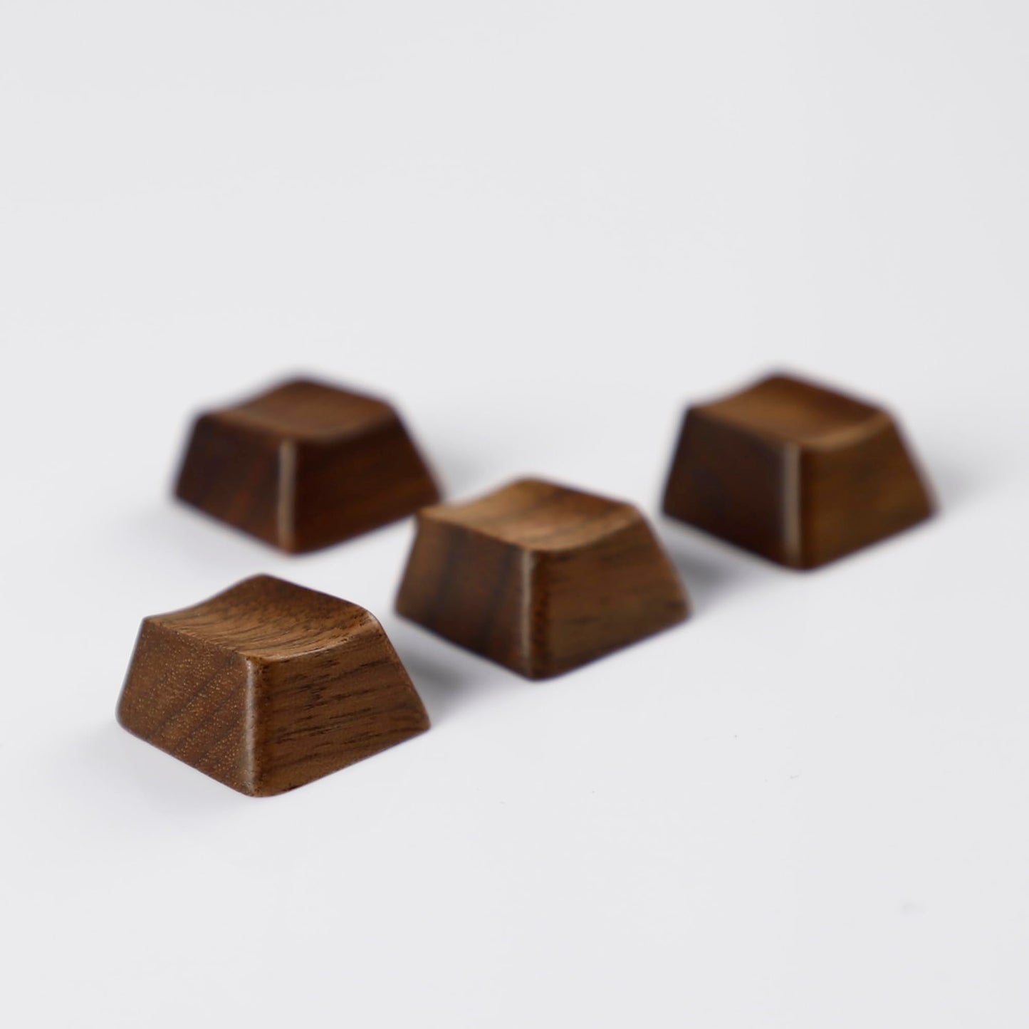 YMDK Wooden Keycap Solid Walnut Wood Keycap Novelty Keycaps Spacebar Esc Arrow Keys OEM Profile for Cherry MX Mechanical Keyboard (WASD 4 Keys R2 R3)