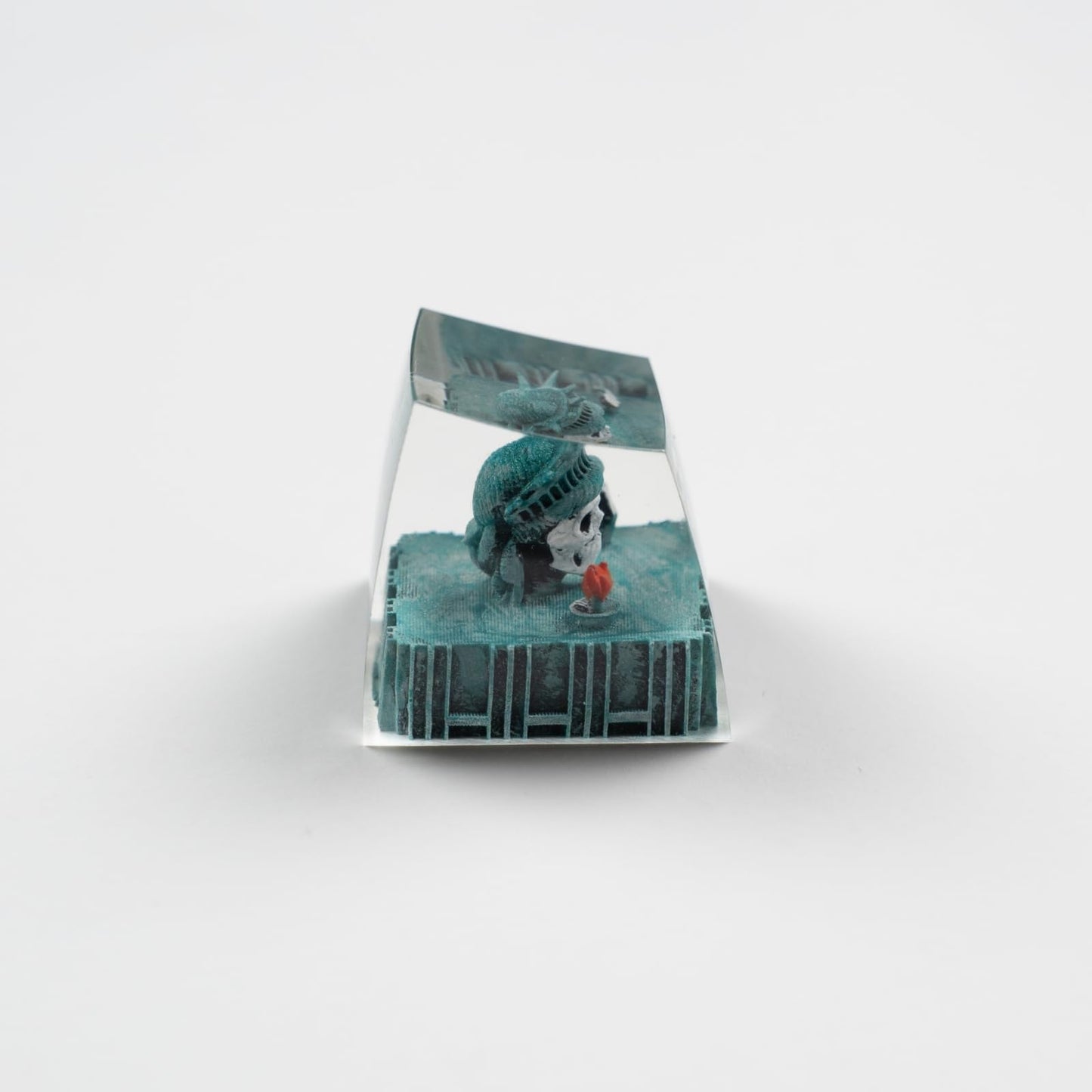 ULTRAEQUIP Artisan Keycaps Skull Resin Escape Custom Keycap 1U SA Prolfile Handmade Keycaps for MX Switch Mechanical Keyboards Key Cap (Statue_Skull)