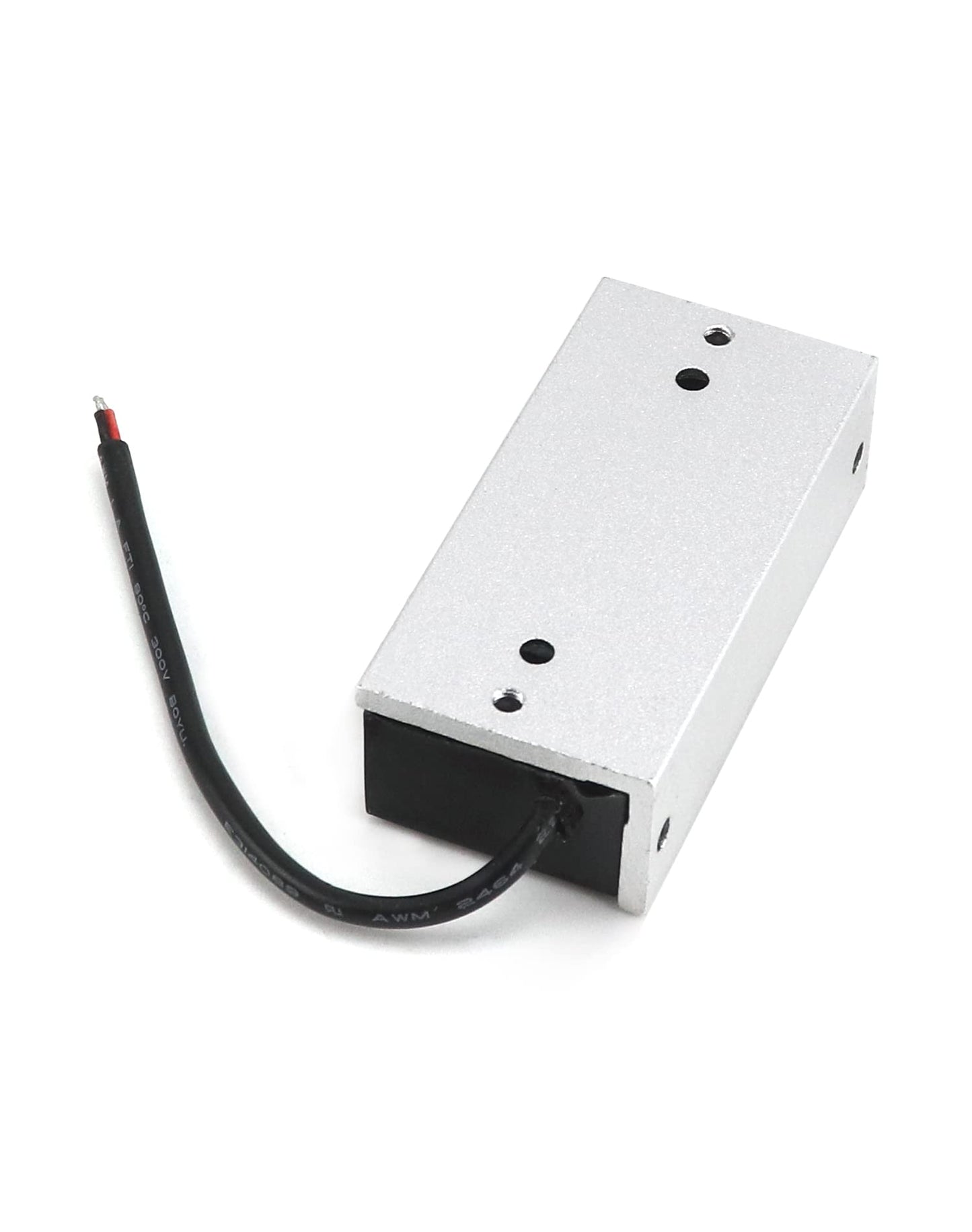 QWORK Electric Magnetic Lock, 2 Pack 60kg 130LBs Holding Force Electric Magnetic Lock for Door Access Control System Electromagnet Fail-Safe NC Mode