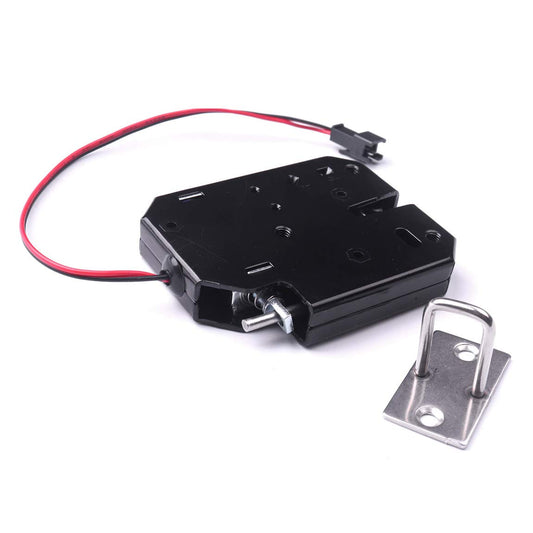 ATOPLEE Electronic Lock, 1pcs DC 12V 2A Carbon Steel Solenoid Cabinet Spring Lock for Drawer Locker (73X58X13mm)