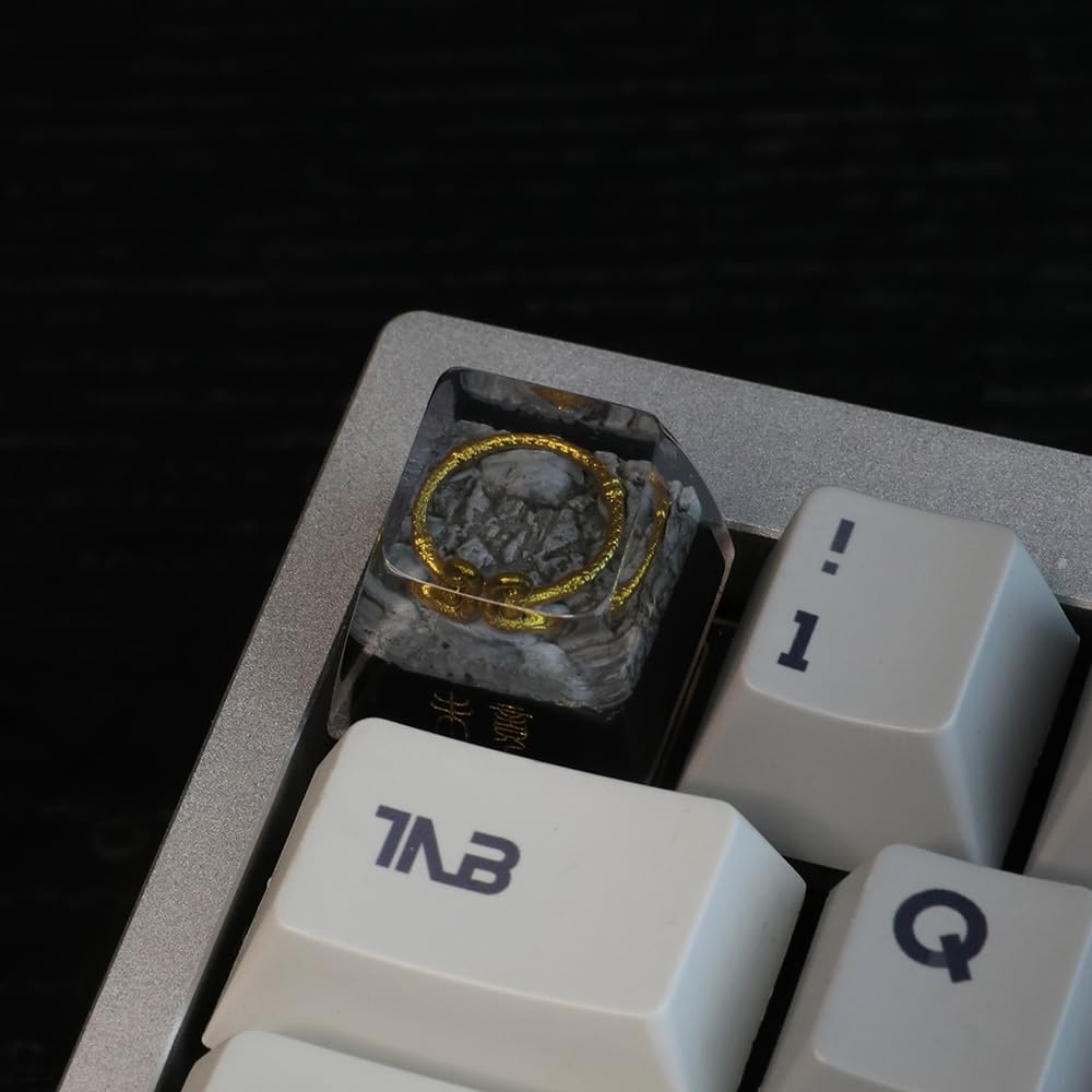 Thawella Keycaps,Resin Mechanical Keyboard Three-Dimensional Keycap,Wu Kong Transparent Personalized Replacement Keycaps for Gaming Keyboards