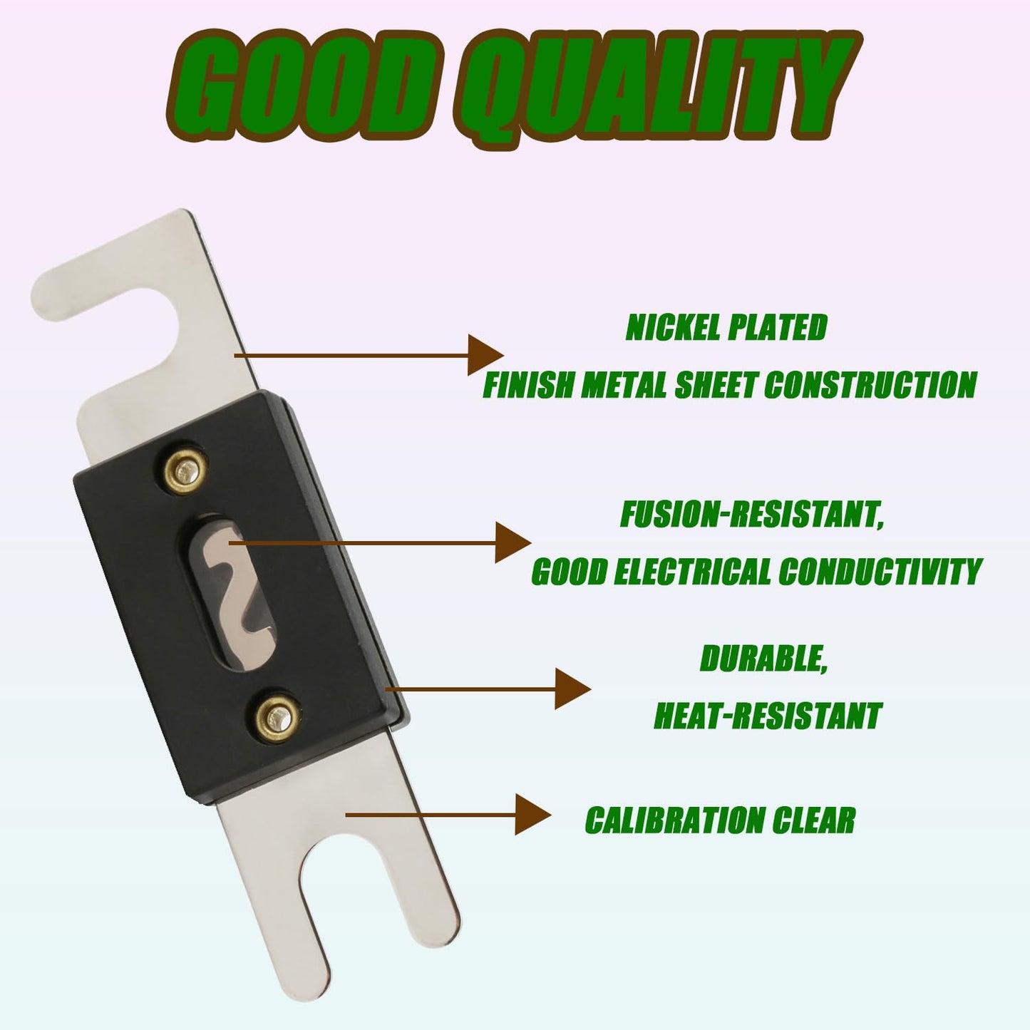 SIGANDG 175 Amp Nickel Plated ANL Fuses for car Audio and Video System(5 Pack)