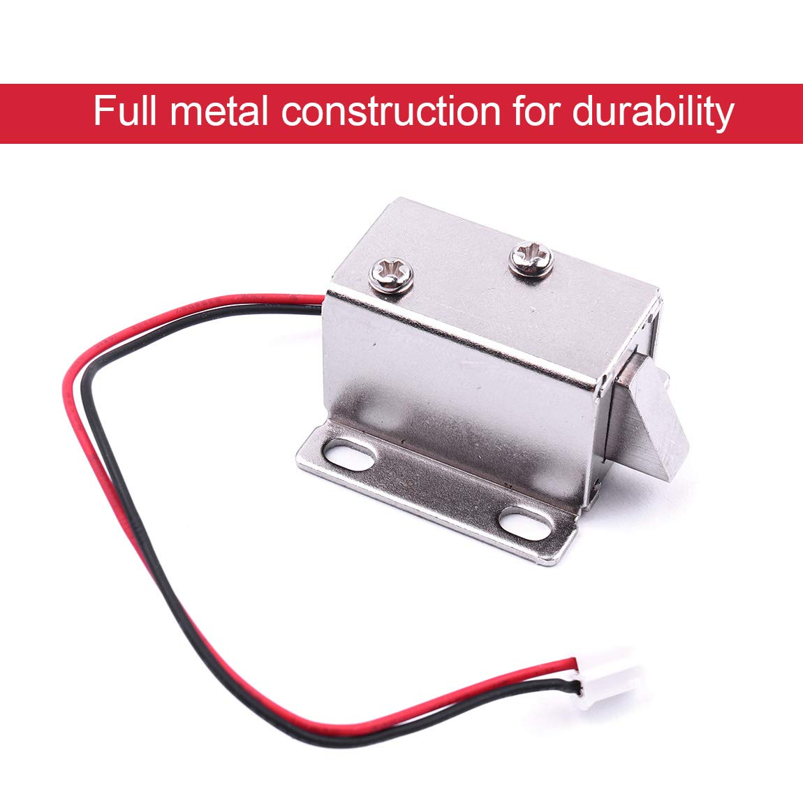 ATOPLEE Electromagnetic Solenoid Lock,4pcs Mini DC 12V 0.43A Door Drawer Tongue Down Slim Design Assembly Magnetic Lock for Cabinet Door Drawer,27X29X18mm