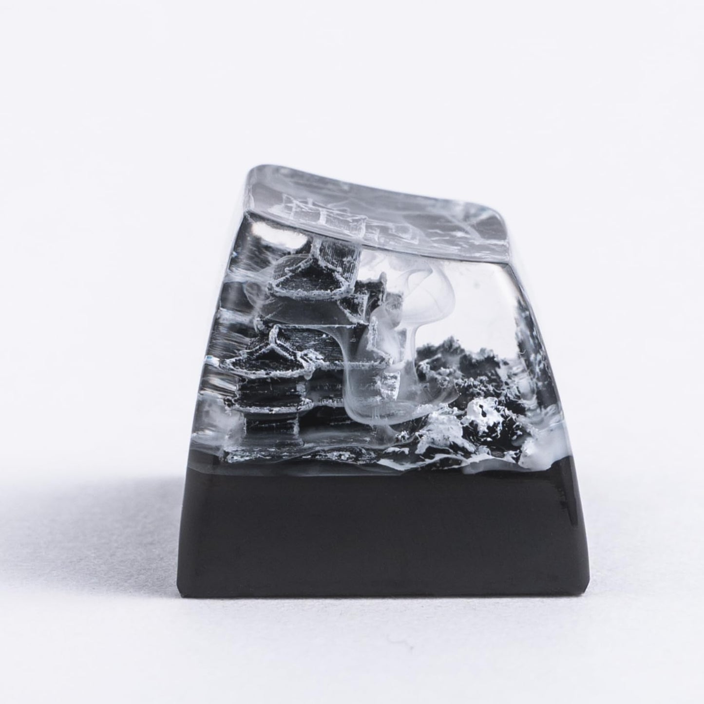 REDQIN Artisn Keycap Custom Keycaps Black Samurai Japanese Dojo Handmade Resin Escape 1U Artisan Keycaps for Mechanical Keyboard Keycap Cherry MX Switch FJ