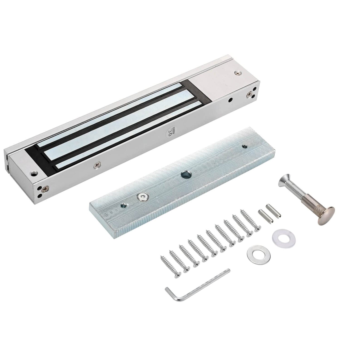 Electromagnetic Lock 280KG 600LBS Holding Force Electric Magnetic Door Lock 12V Fail Safe NC Mode for Access Control System