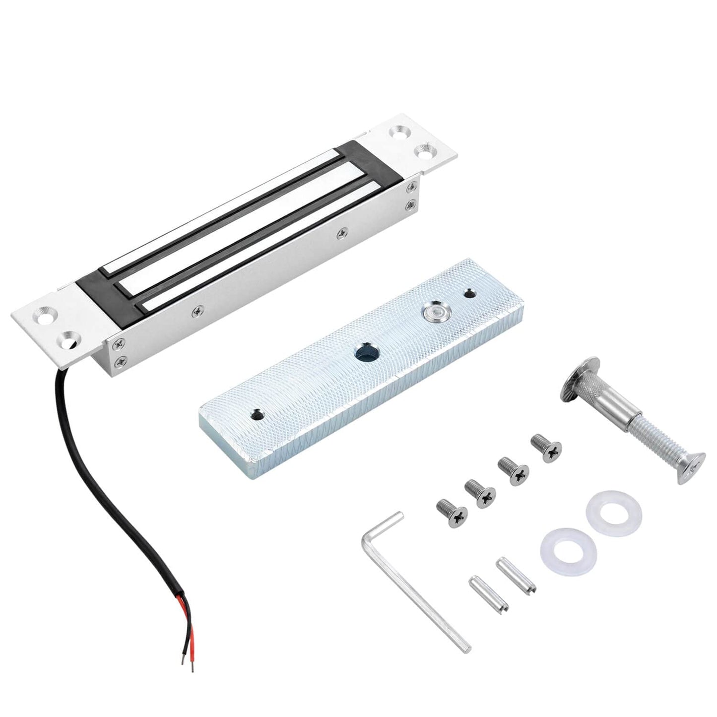 Electromagnet Flush Mount 180KG 350LBS Holding Force Embed Electric Magnetic Door Lock Waterproof 12V DC Fail Safe for Door Access System