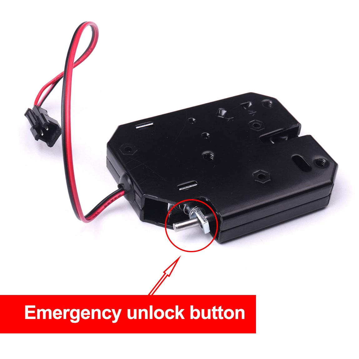 ATOPLEE Electronic Lock, 1pcs DC 12V 2A Carbon Steel Solenoid Cabinet Spring Lock for Drawer Locker (73X58X13mm)