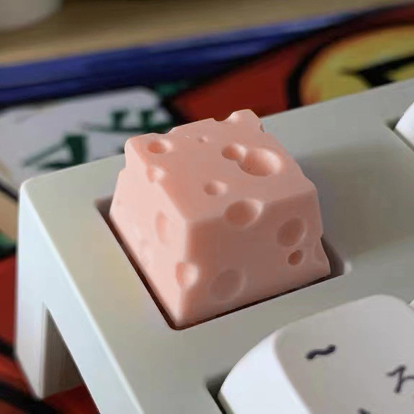 BANYUP Cute Keys 3D Cheese Cute Cartoon Keycaps Keycap for Mechanical Keyboard Keycap for Mechanical Keyboard Accessories Keyboard Replacement Keycap