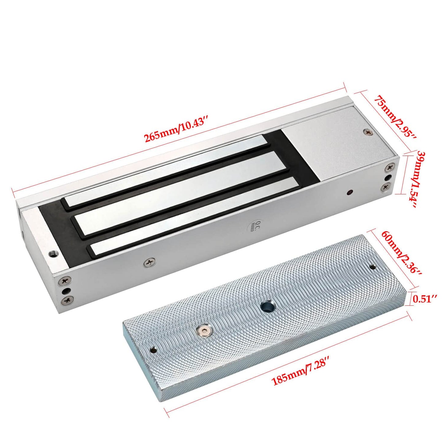 Z and L Bracket for 1200LBS 500KG Holding Force Electromagnet Lock Single Inward Door Access Control Electric Magnetic Door Lock