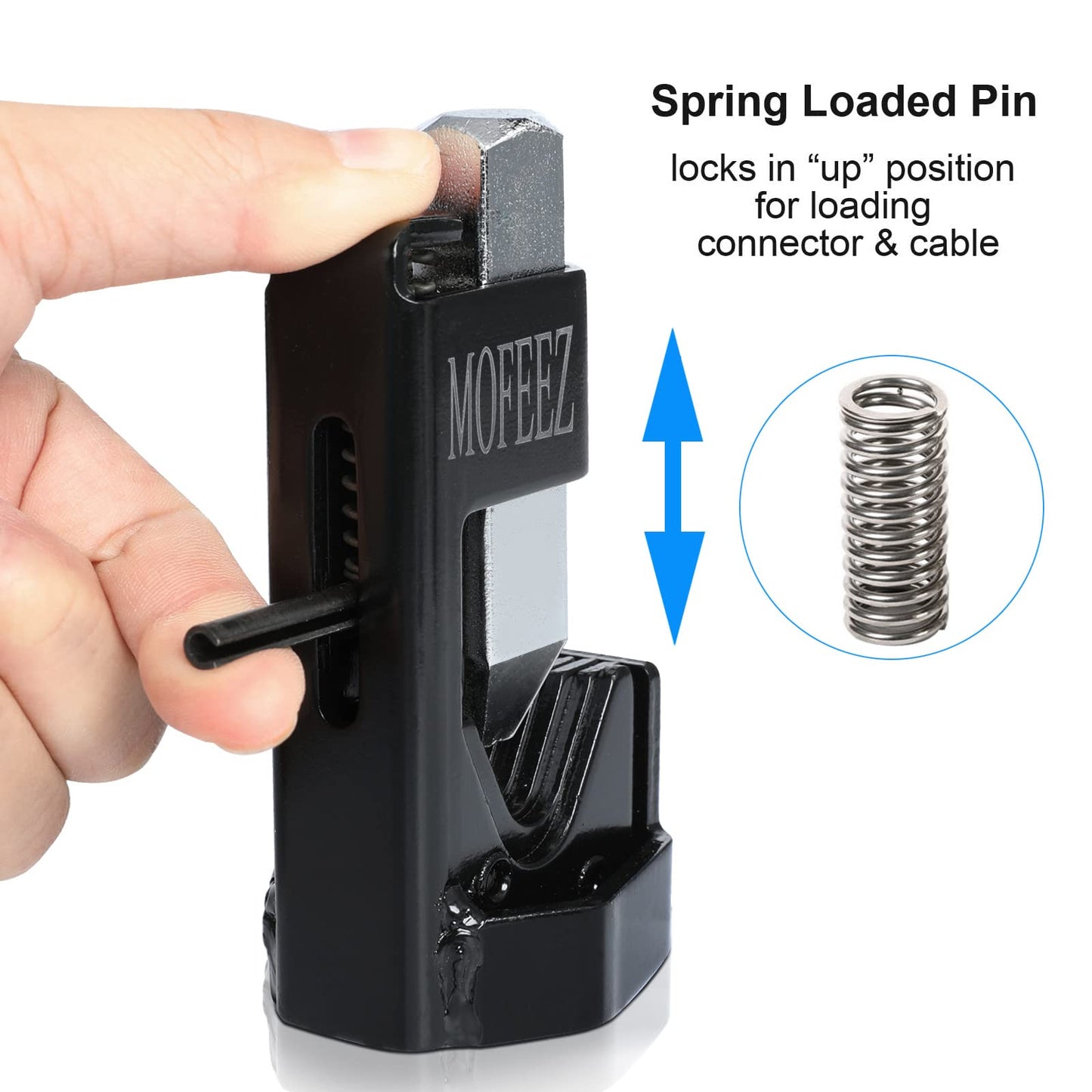 MOFEEZ Hammer Lug Crimper Tool for 8 AWG - 0000 AWG Battery and Welding Cables