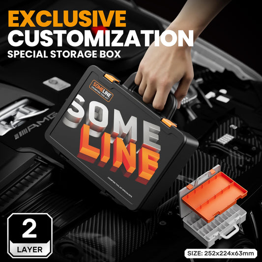 SOMELINE Crimping Tool Kit for Heat Shrink Connectors, AWG 22-10 with 36 Size Marine Grade Heat Shrink Wire Connectors, Crimping Tool for Nylon,and Sealed Terminals UL Listed Connectors