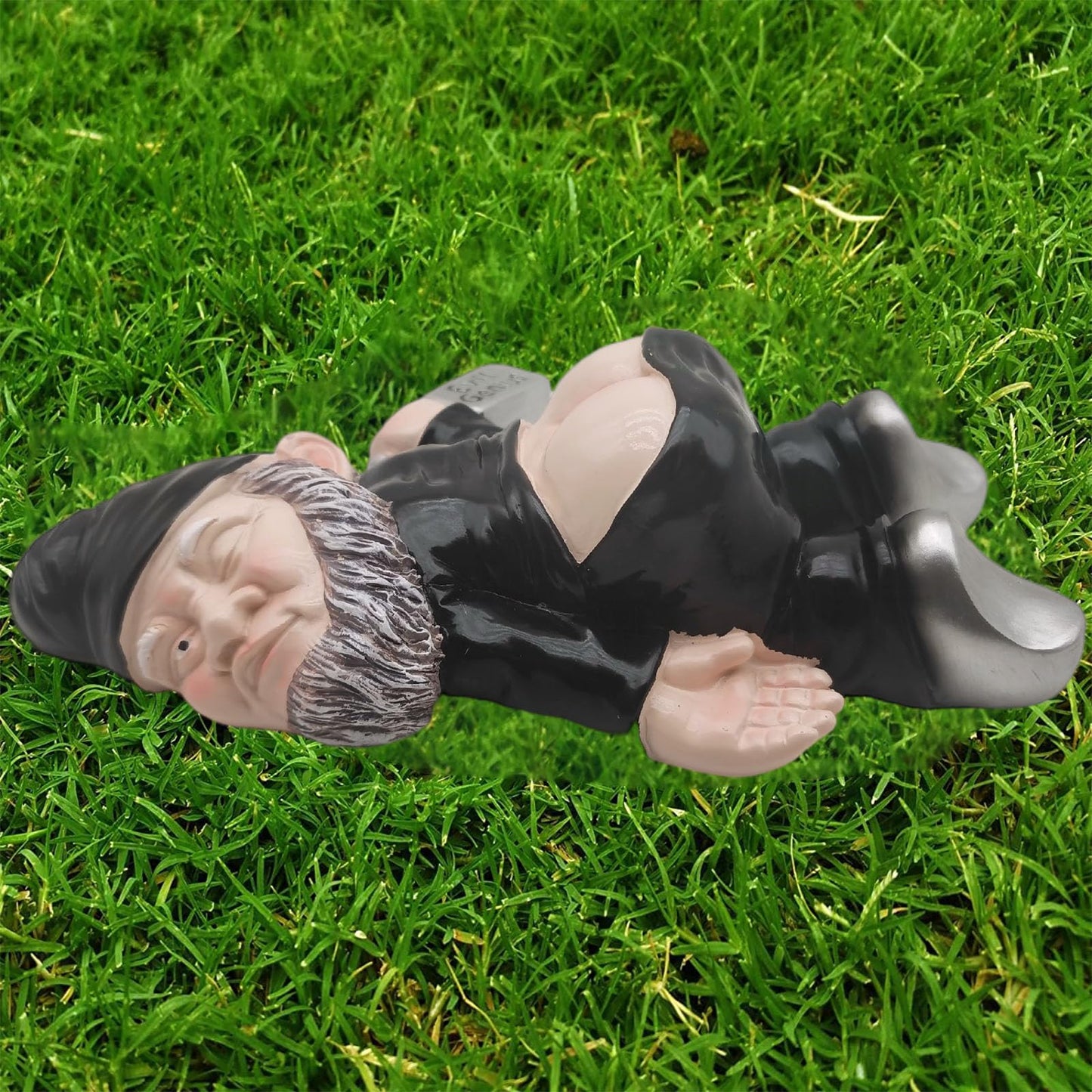 MINICAR 9.5'' Gnomes Statues Outdoor Decor, Large Naughty Sculptures Yard Decorations Patio Lawn Ornament, Funny Christmas Garden Gifts