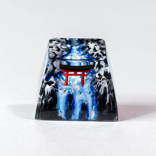 DATKEY Torii Gate Artisan Keycap - Japanese Resin Nature Landscape Gift for Man Husband Boyfriend on Christmas Anniversary