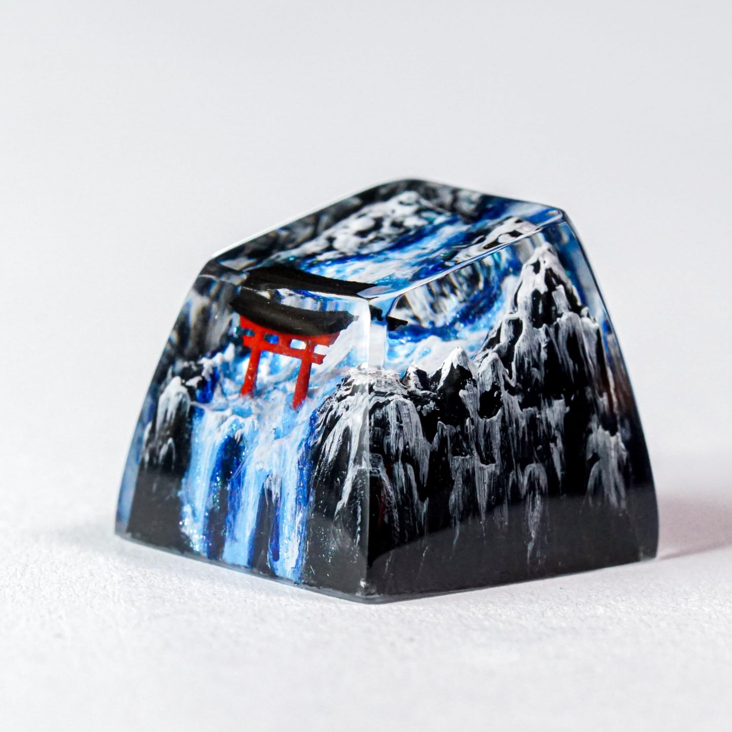 DATKEY Torii Gate Artisan Keycap - Japanese Resin Nature Landscape Gift for Man Husband Boyfriend on Christmas Anniversary