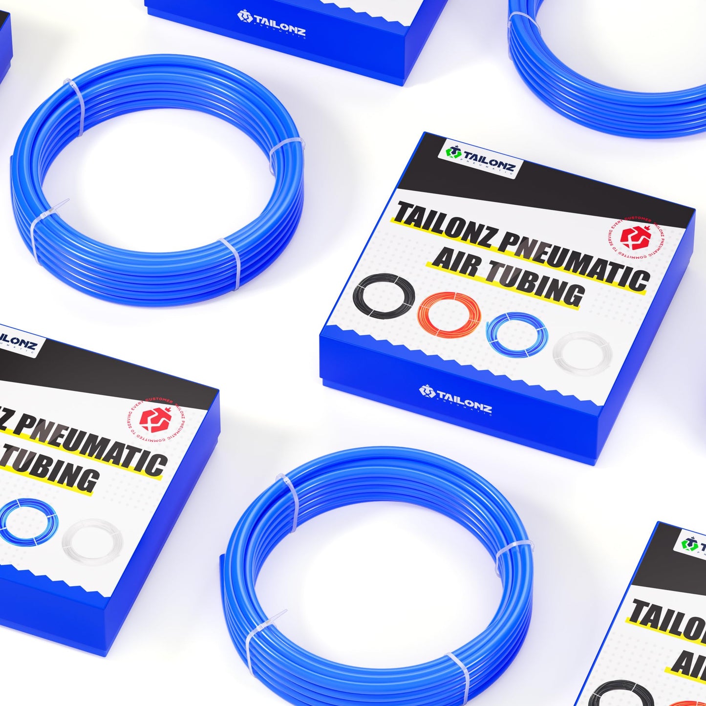 TAILONZ PNEUMATIC 12mm OD 8mm ID Polyurethane PU Air Hose Pipe Tube Kit 10 Meter 32.8ft