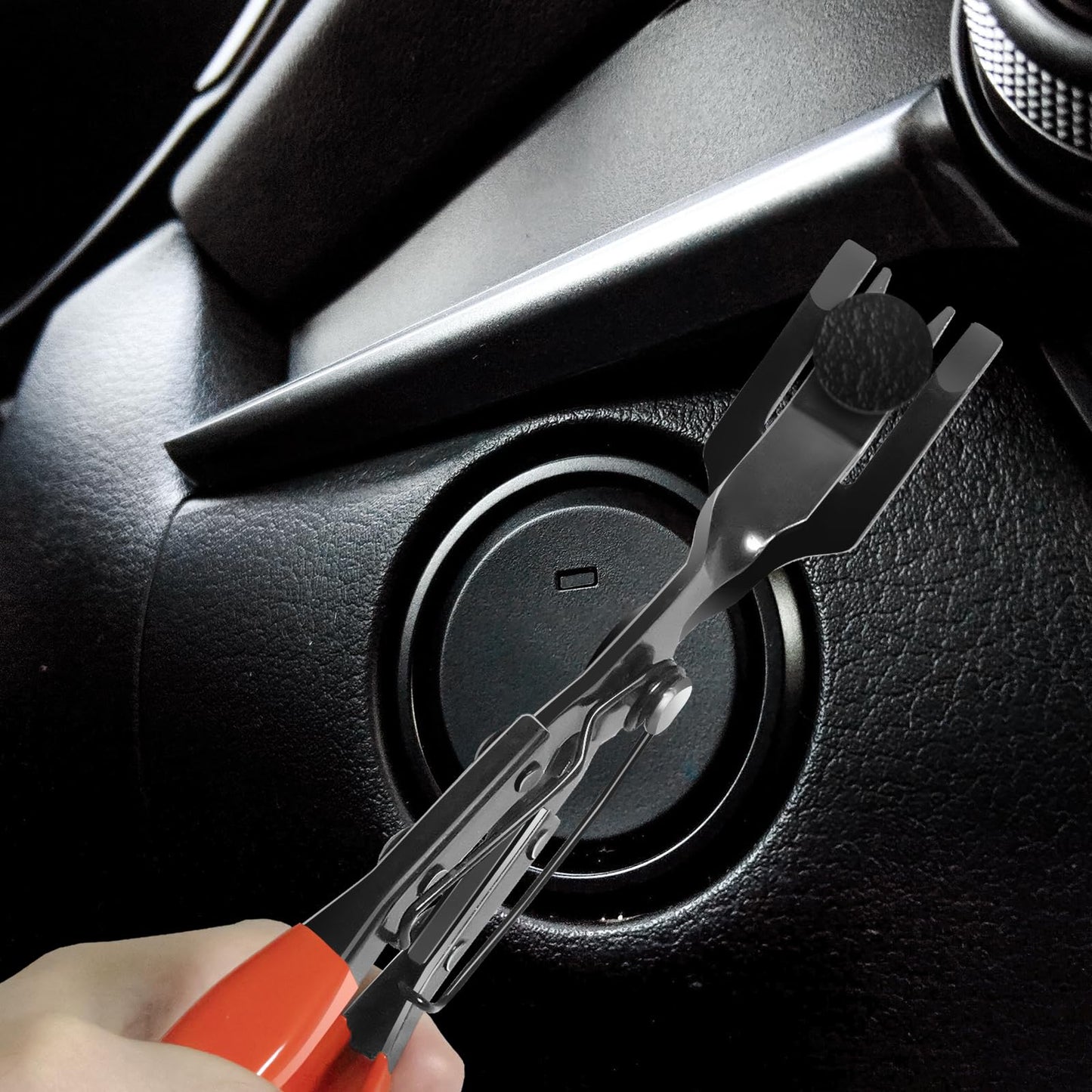 Keze 3 Pcs Auto Clip Pliers Set and Fastener Remover,Car Trim Rivet Removal Pry Tool Repair Kit with Storage Bag for Automotive Door Panel,Upholstery,Dashboard,Plastic Fasteners