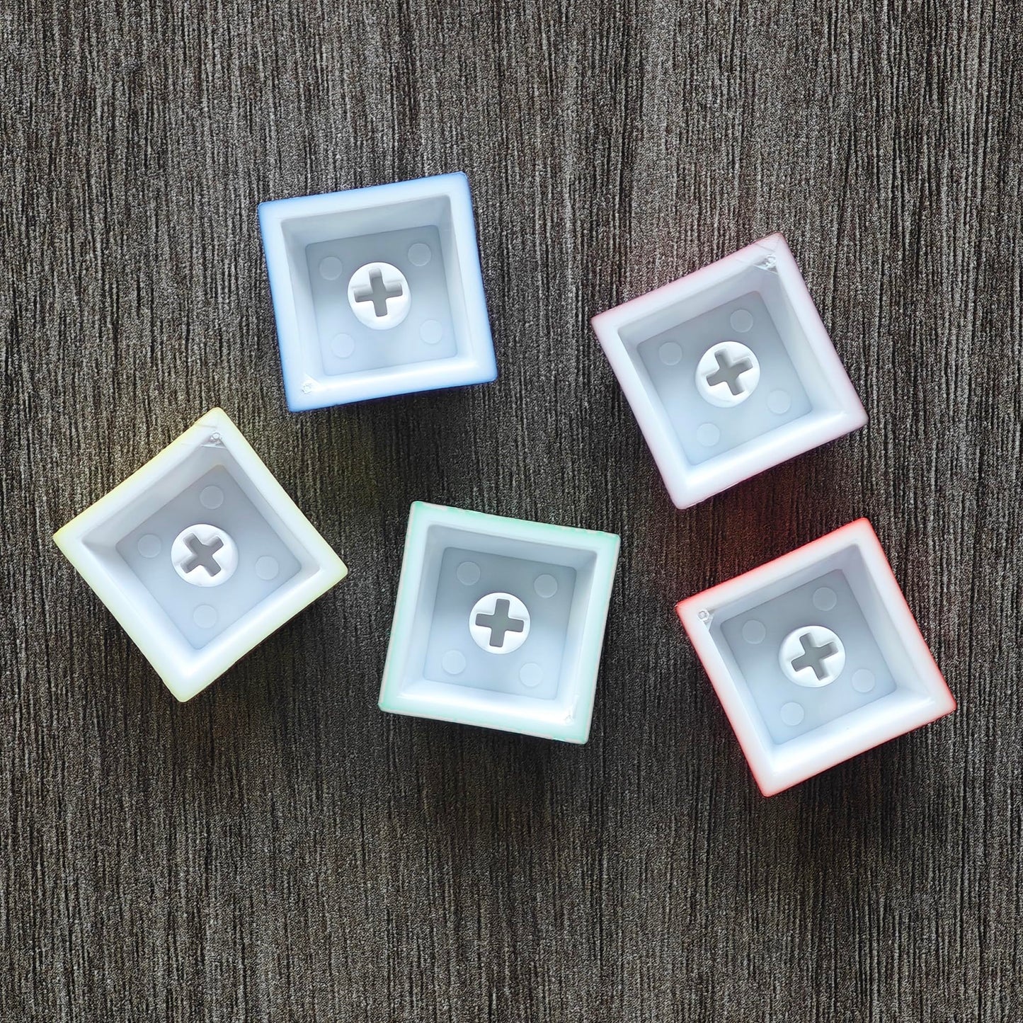 Mechkeeb ZDA Proifile Pacman Five Dye PAC PBT Key caps Custom Sublimation keycaps for MX Mechanical Gaming Keyboard (ZDA Pacman 5 Keys)