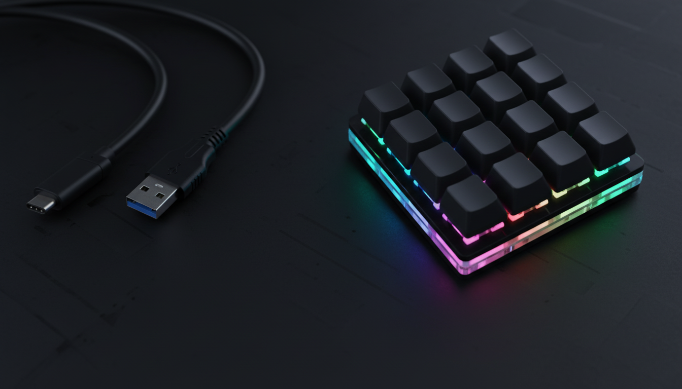 16-Key Keypad And USB Cable