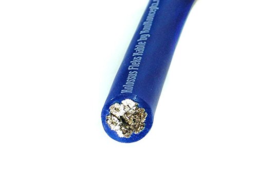 KnuKonceptz Kolossus Flex Kable 0 Gauge Power Wire Blue OFC (Sold in 5 Foot increments)