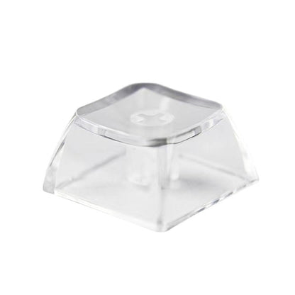 Elacgap Blank Crystal Transparent Keycaps PC Material 1U XDA Profile Keycap for MX switches Mechanical Keyboard Backlit (XDA Transparent, 20pcs)