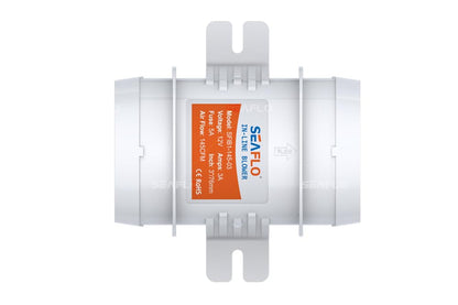 SEAFLO 3″ 145CFM in-Line Bilge Blower Fan for Marine/Ventilation/RV