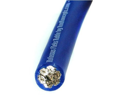 KnuKonceptz Kolossus Flex Kable OFC 8 Gauge Power Wire Copper Cable Blue (10 ft) 8 AWG