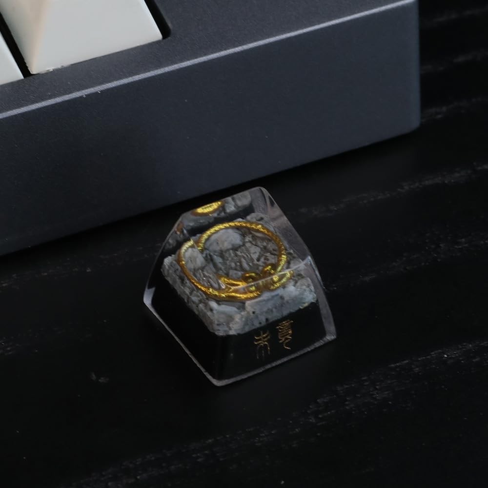 Thawella Keycaps,Resin Mechanical Keyboard Three-Dimensional Keycap,Wu Kong Transparent Personalized Replacement Keycaps for Gaming Keyboards
