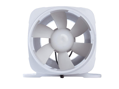 SEAFLO 4" In-Line Marine Bilge Air Blower 12V 270 CFM Quiet Boat White