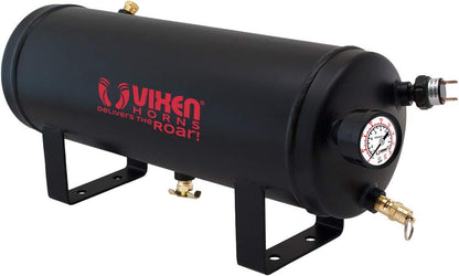 Vixen Horns Train Horn Kit for Trucks/Car/Semi. Complete Onboard System- 200psi Air Compressor, 1.5 Gallon Tank, 4 Trumpets. Super Loud dB. Fits Vehicles like Pickup/Jeep/RV/SUV 12v VXO8315/4114B
