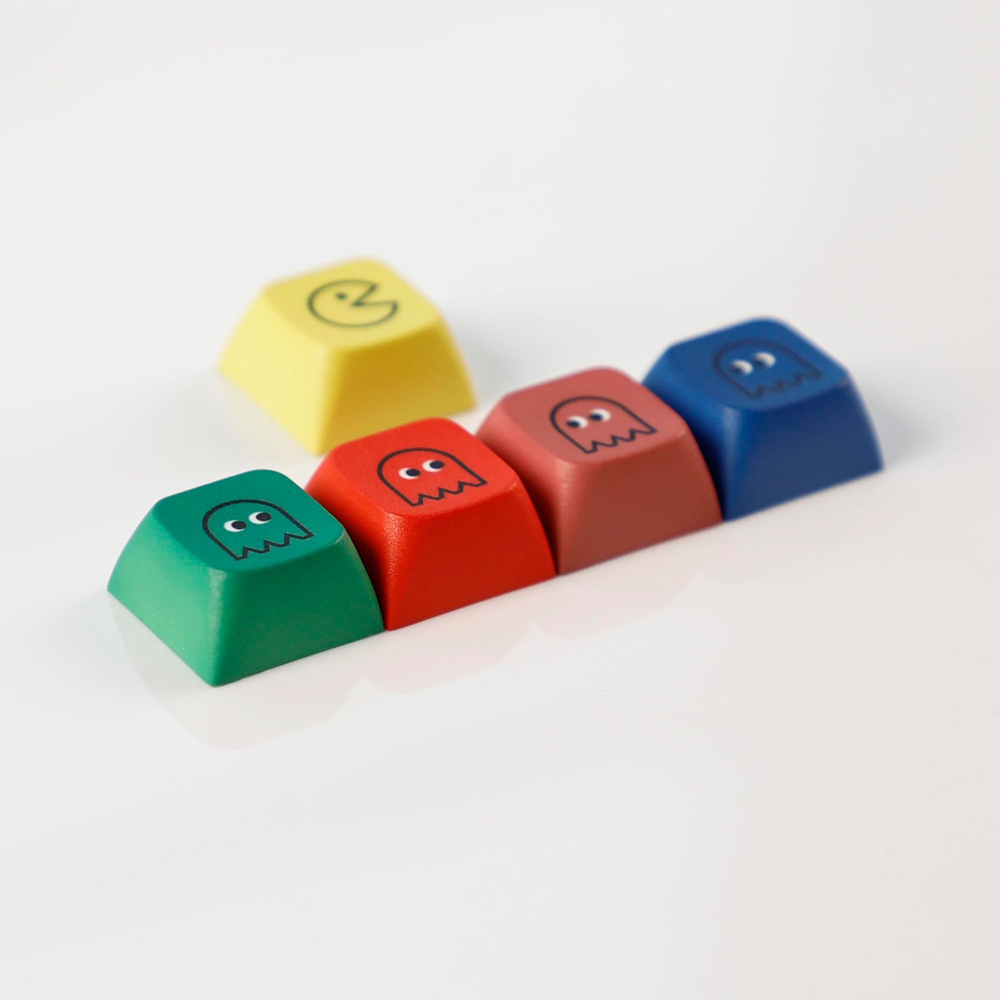 Mechkeeb ZDA Proifile Pacman Five Dye PAC PBT Key caps Custom Sublimation keycaps for MX Mechanical Gaming Keyboard (ZDA Pacman 5 Keys)
