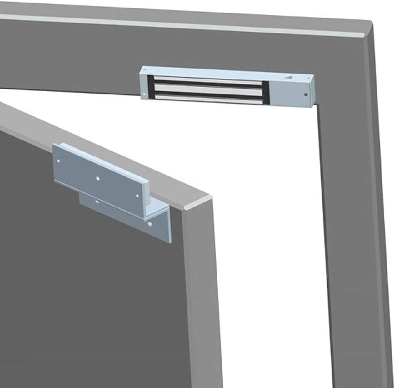 Z and L Bracket for 280KG 600LBS Holding Force Electromagnet Lock Single Door Access Control Electric Magnetic Door Lock