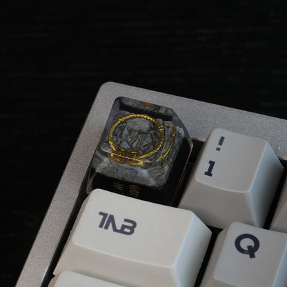 Thawella Keycaps,Resin Mechanical Keyboard Three-Dimensional Keycap,Wu Kong Transparent Personalized Replacement Keycaps for Gaming Keyboards