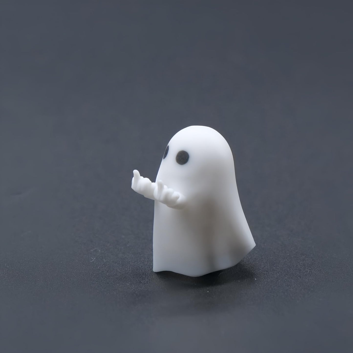 REDQIN ULTRAEQUIP Artisan Keycaps - Cute Ghost Resin Keycaps 1U ESC Custom Handmade Keycap Replacement for Mechanical Keyboard (Hey-You Ghost, Opaque)