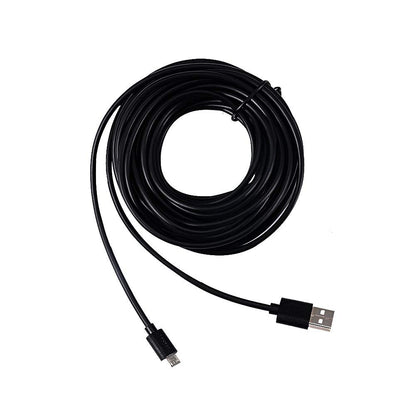 Smays 25 ft Micro USB Cable Replacement for Wyze Cam, Nest Camera - Extra Long Extension Power Cord (Black)