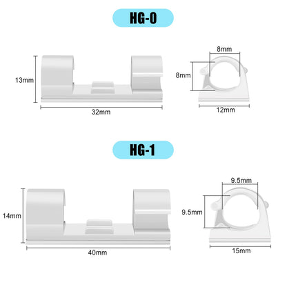 XHF 35pcs Large Self Adhesive Cable Clips White,Wire Clips Cable Management Wire Organizer Cord Holder for Under Desk, Car, Wall, TV PC Ethernet Cable
