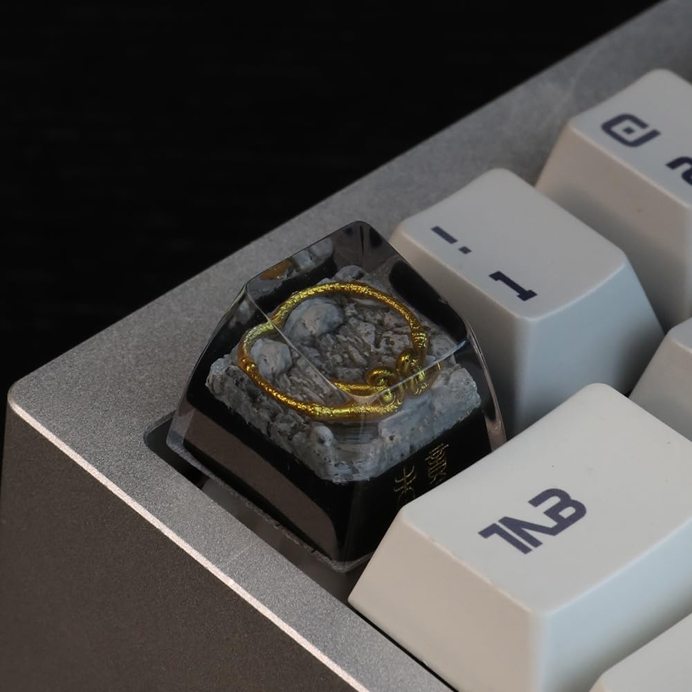 Thawella Keycaps,Resin Mechanical Keyboard Three-Dimensional Keycap,Wu Kong Transparent Personalized Replacement Keycaps for Gaming Keyboards