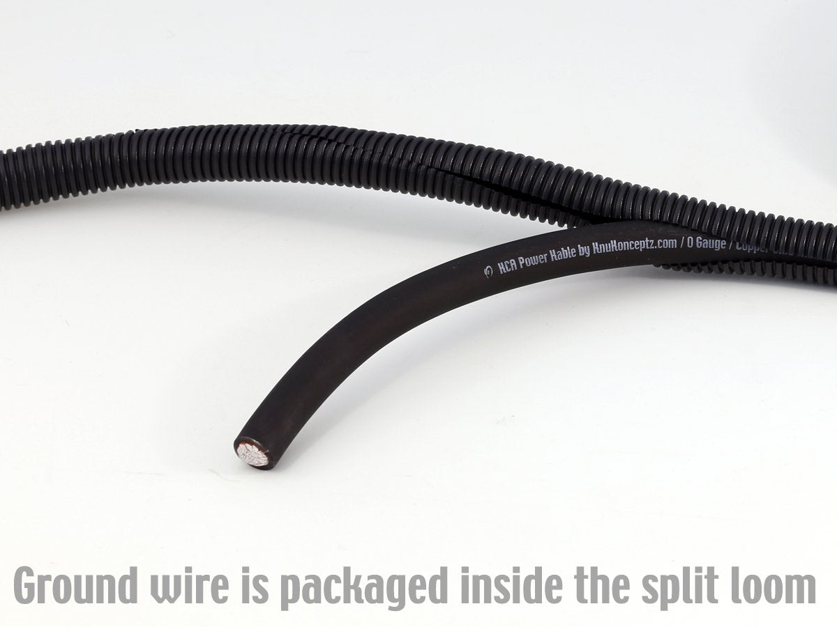KnuKonceptz Kolossus Flex 0 Gauge OFC Power Amp Wiring Kit