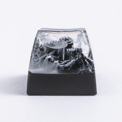 REDQIN Artisan Keycaps The Great Wall Shape SA Profile Handmade Keycap Escape Keycap Resin for Mechanical Keyboard