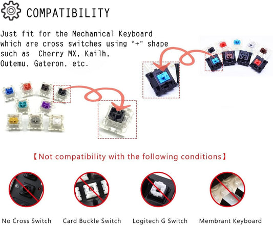 Elacgap Blank Crystal Transparent Black Keycaps PC Material 1U XDA Profile Keycap for MX switches Mechanical Keyboard Backlit (XDA Transparent Black, 20pcs)