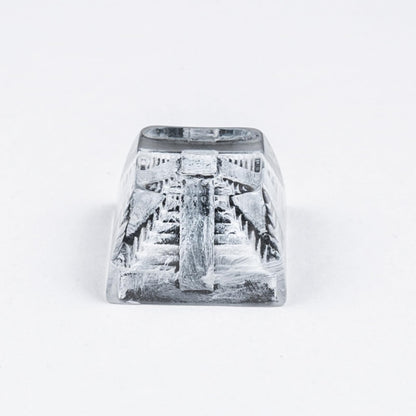 Artisan Keycaps Famous Landscape Series Resin Esc Keycap for Mechanical Keyboard (Snow Relics-SA R3 Profile)