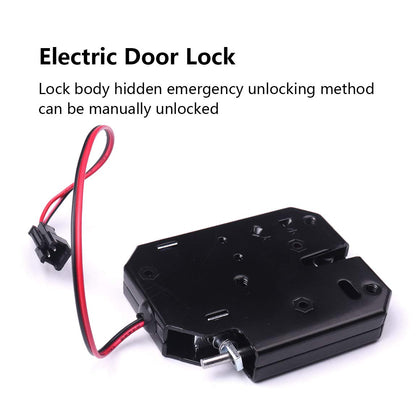 ATOPLEE Electronic Lock, 1pcs DC 12V 2A Carbon Steel Solenoid Cabinet Spring Lock for Drawer Locker (73X58X13mm)