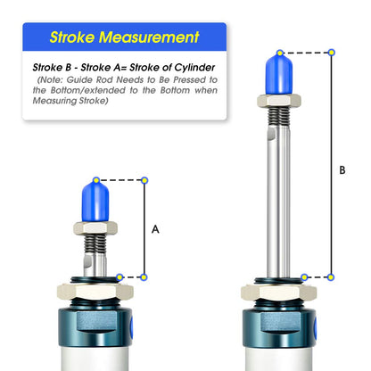 TAILONZ PNEUMATIC 25mm Bore 50mm Stroke Air Cylinder Double Action with Y Connector and 2Pcs 6mm Fitting MAL25x50