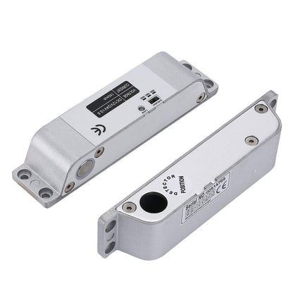 Electric Drop Bolt Lock DC 12V Fail Safe NC Mode Electronic Door Lock for Access Control Security Lock Door (X Bolt Lock) with Time Delay Surface Mounted Lock
