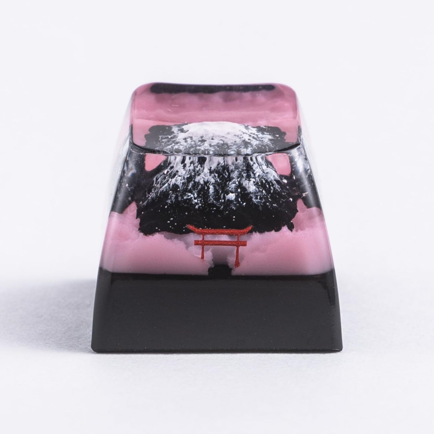 ULTRAEQUIP Artisan Keycap, Mount Fuji Sakura Mountain Custom Keycaps Esc Resin Handmade Keycaps fit MX Swith for Mechanical Keyboard