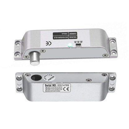 Electric Drop Bolt Lock DC 12V Fail Safe NC Mode Electronic Door Lock for Access Control Security Lock Door (X Bolt Lock) with Time Delay Surface Mounted Lock