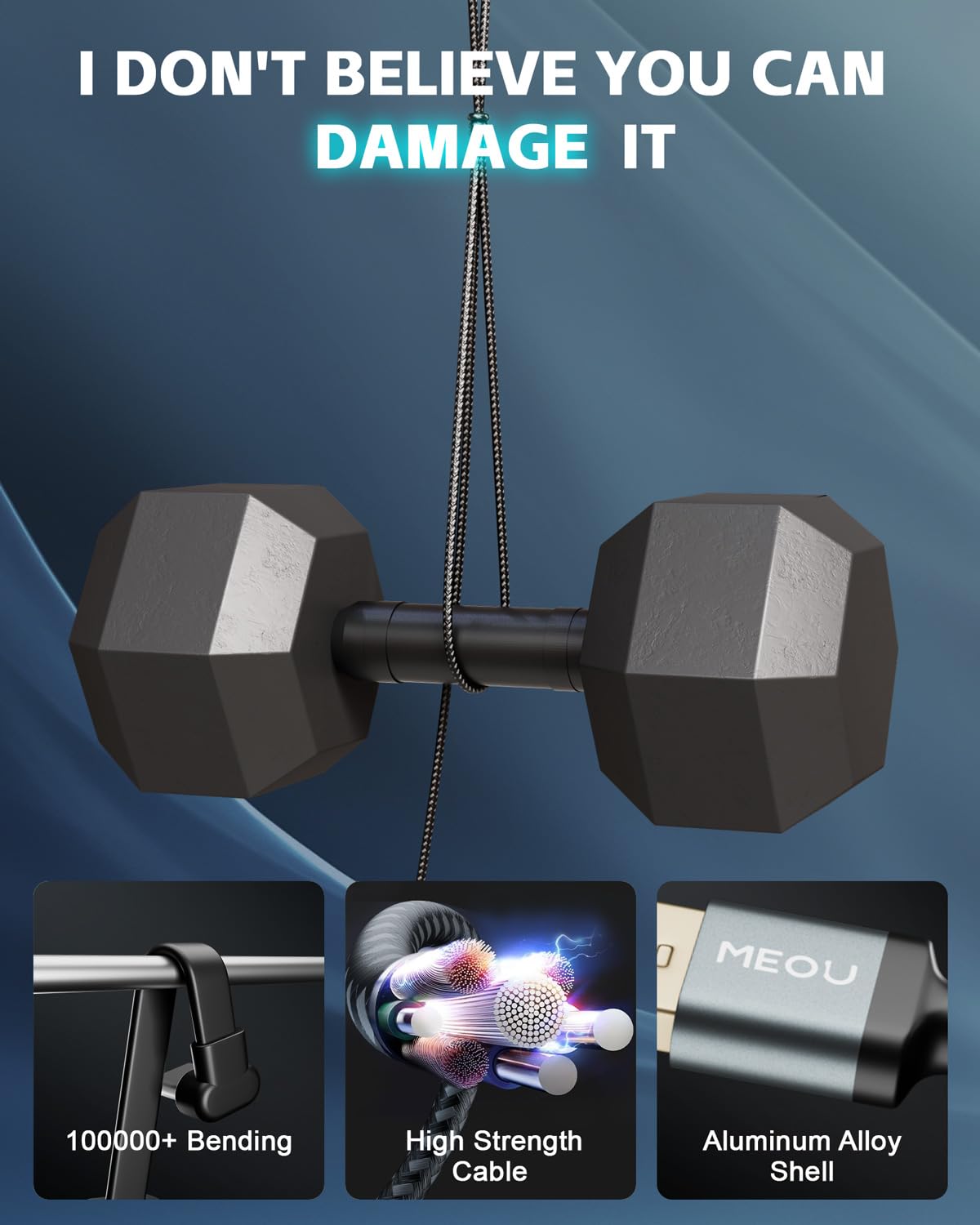 USB to USB C Cable 1ft, 60W USB A to USB C Fast Charging Cable, Right Angle USB C Cord Nylon Braided for iPhone 16/15, iPad Pro, Samsung Galaxy S21/S22/S23/S24, Note 20 10, Pixel 8, Nintendo etc.