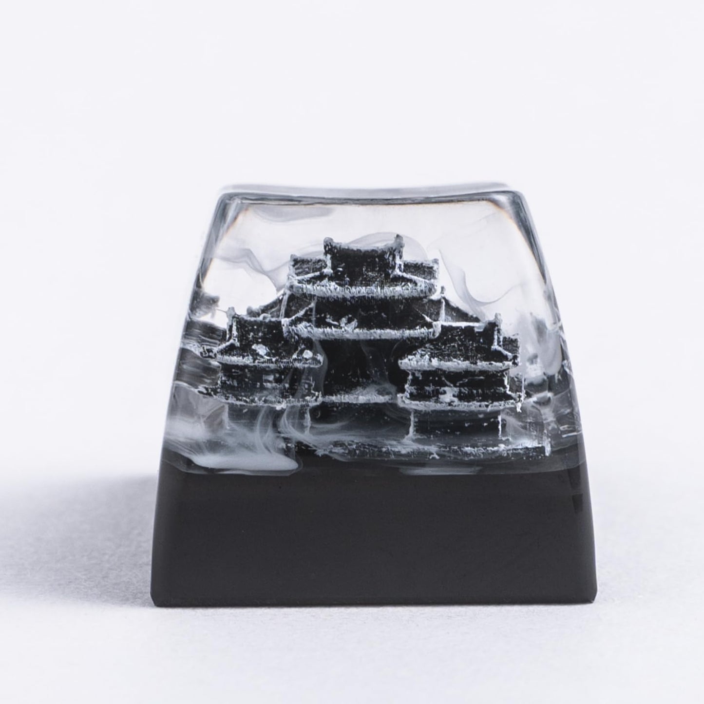 REDQIN Artisn Keycap Custom Keycaps Black Samurai Japanese Dojo Handmade Resin Escape 1U Artisan Keycaps for Mechanical Keyboard Keycap Cherry MX Switch FJ